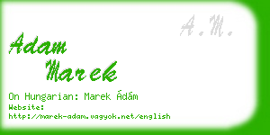 adam marek business card